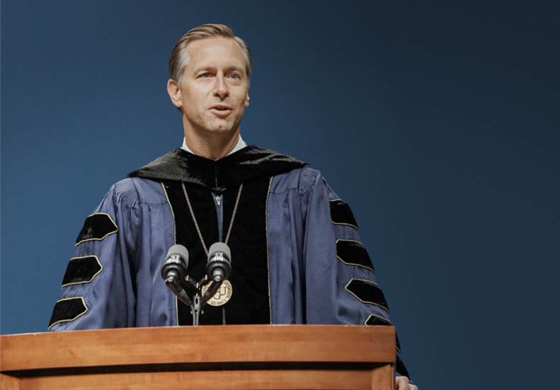 Scott Pulsipher Pictured at Commencement