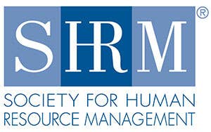 Logo for the Society for Human Resource Management (SHRM).