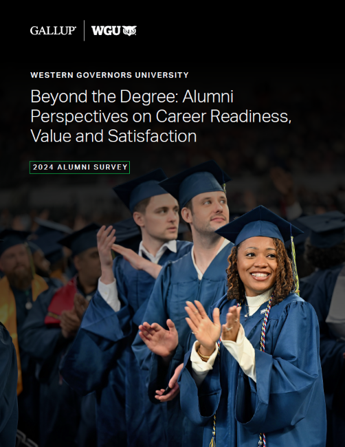 Front cover of the 2024 WGU Alumni Survey by Gallup