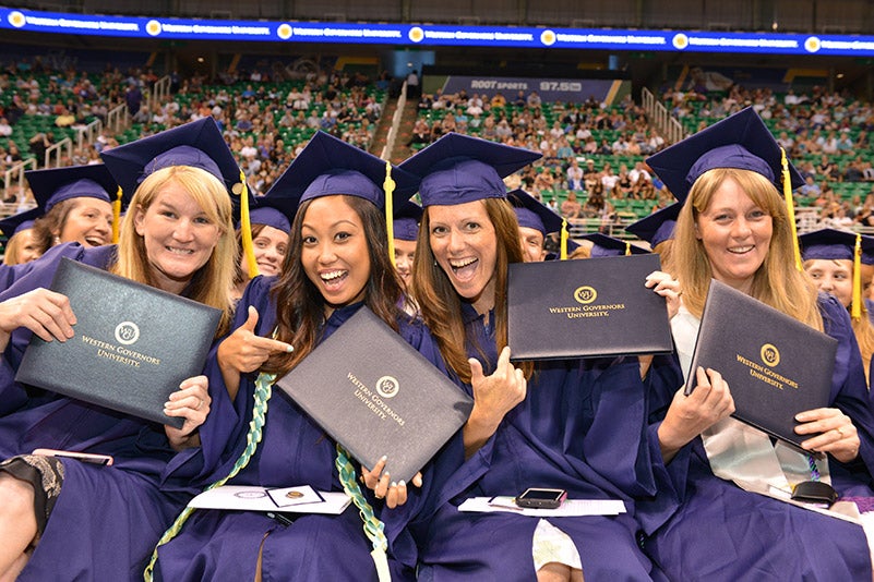 WGU grads at commencement