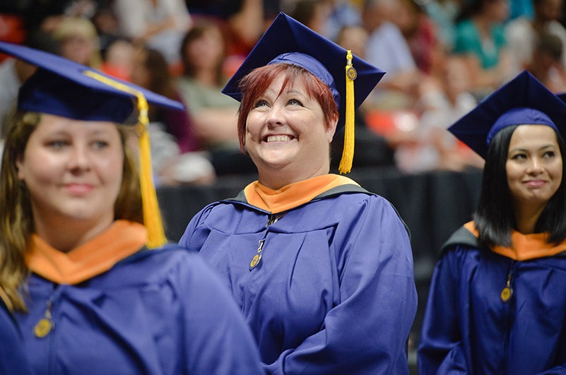 Male graduate speaks at WGU graduation