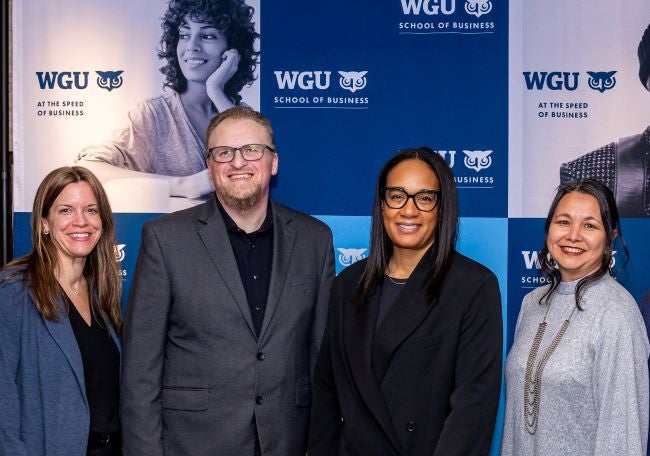 Left to right: WSB VP Margaret Simonis, WSB VP Casey Clark, WSB SVP and Executive Dean Mitsu Frazier and Regional VP Tonya Drake