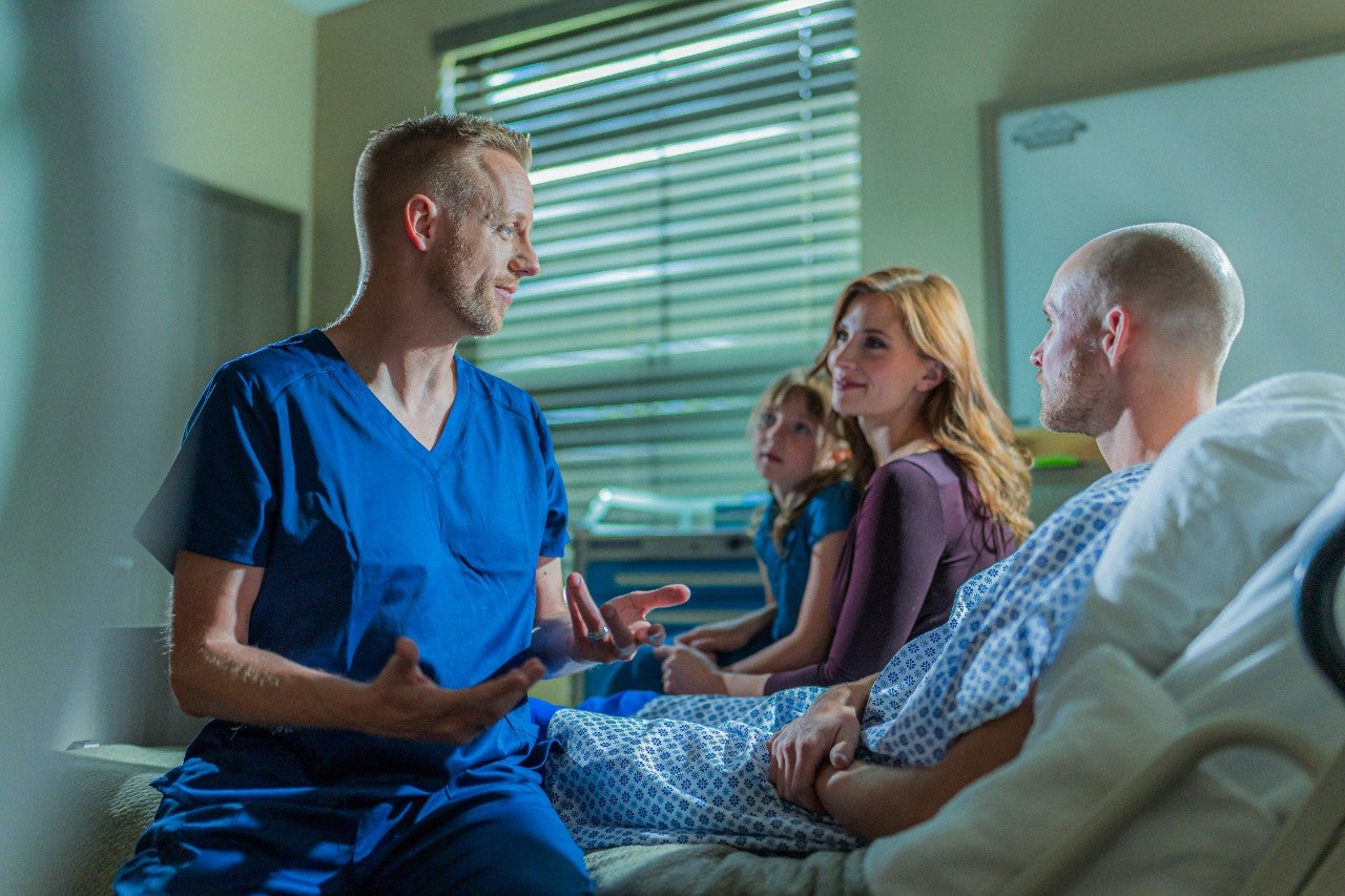 Four nurses looking at camera