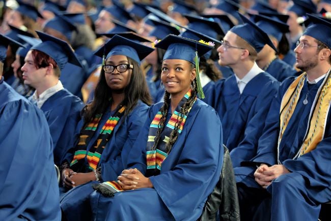 Graduates at the 2025 commencement ceremony in Dallas