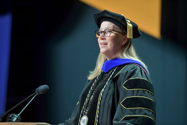 Sarah Demark Speaking at the Dallas 2025 Commencement 