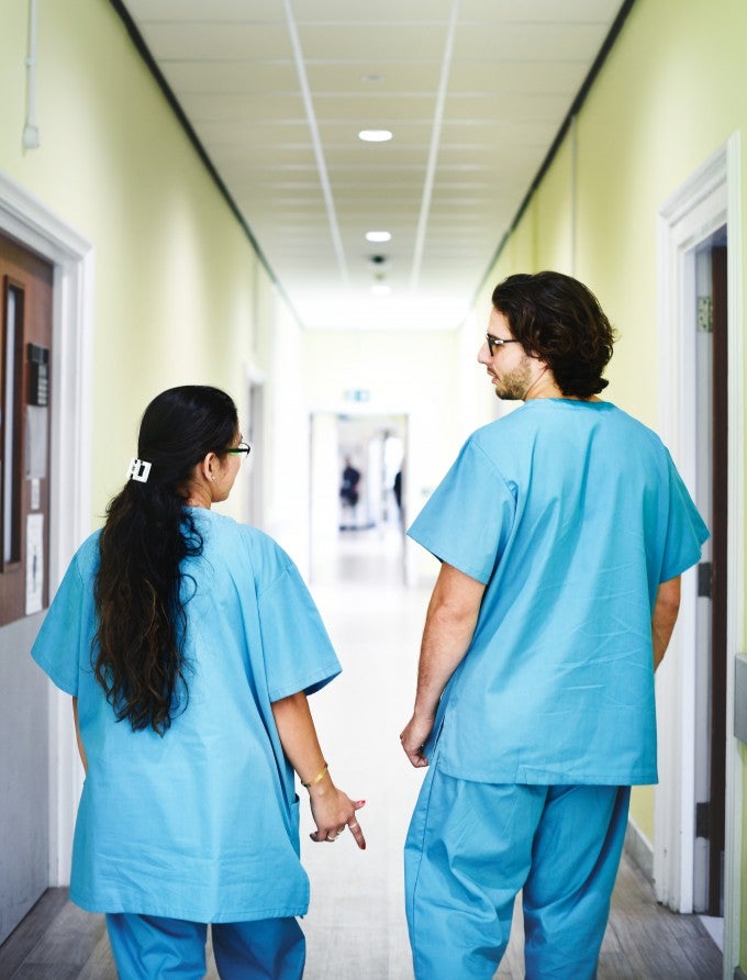 Four nurses looking at camera