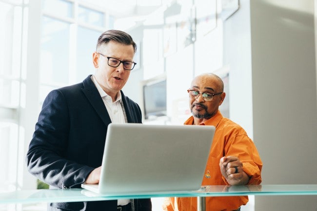 Man on computer