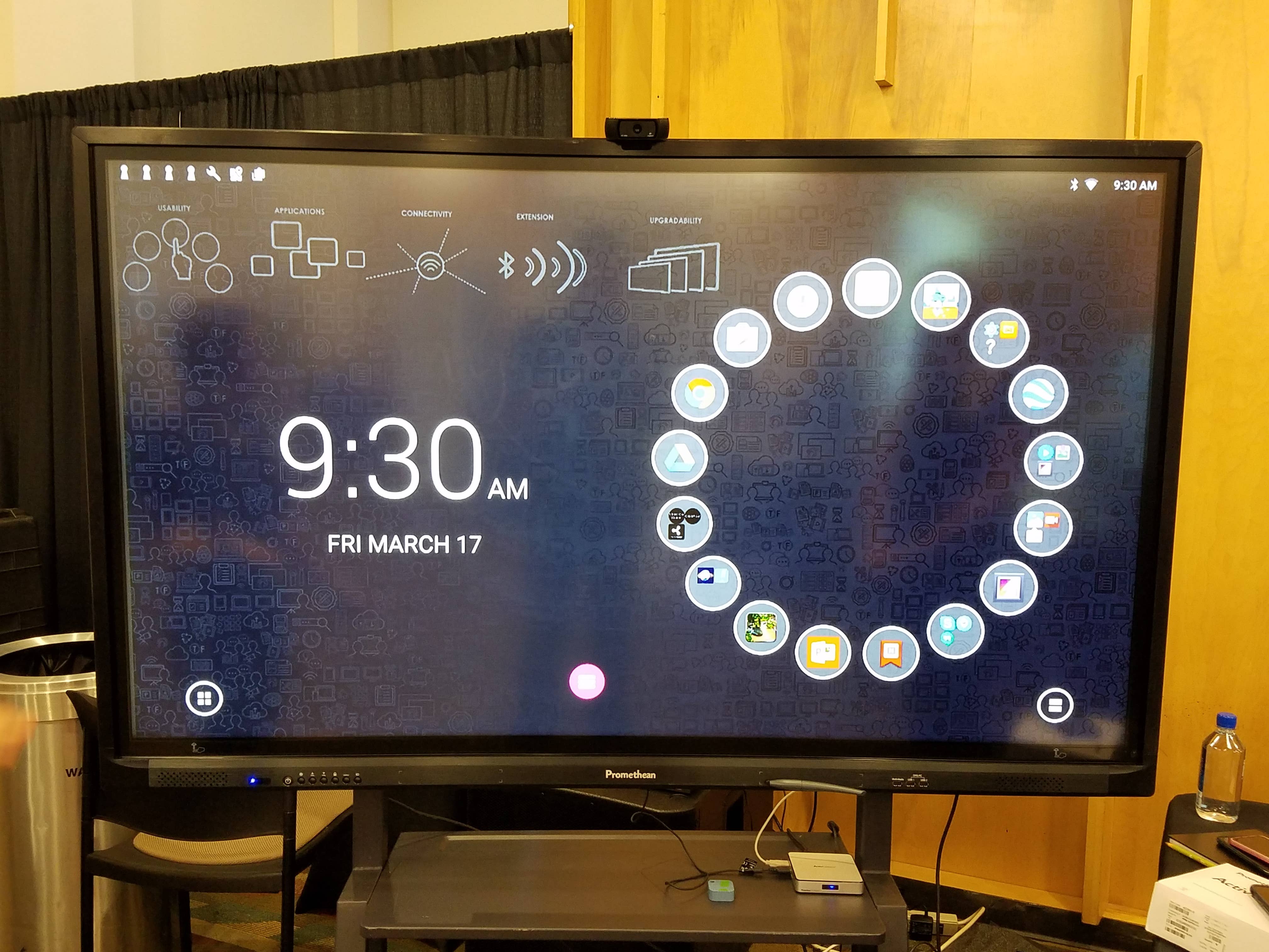 An image of a Promethean board taken at an ed tech conference