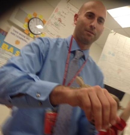 Anthony Melesurgo in class