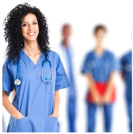 Image of Nurse with faded background