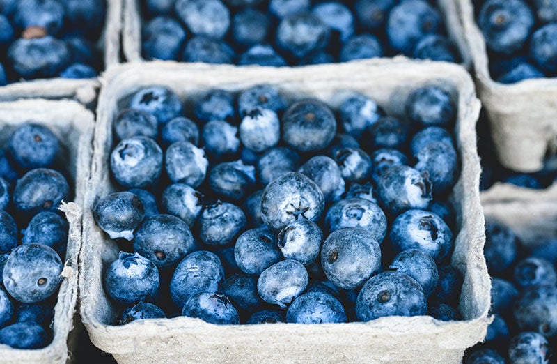Bunch of blueberries