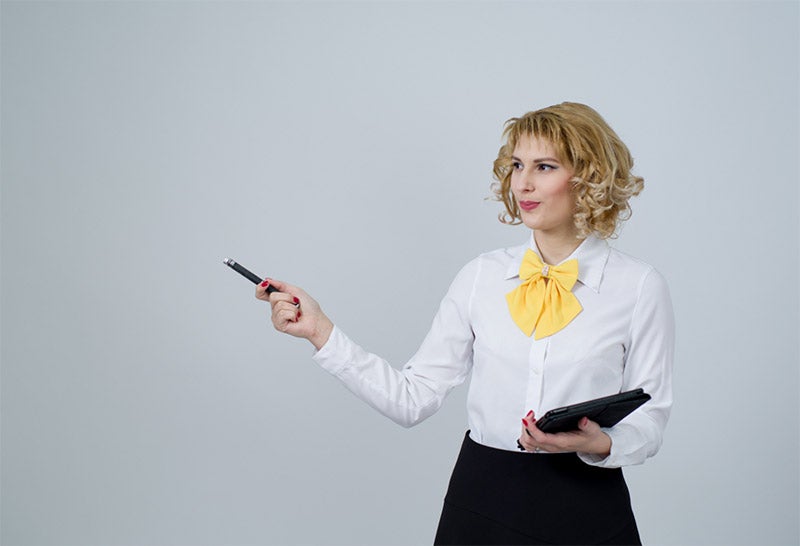 Woman teaching