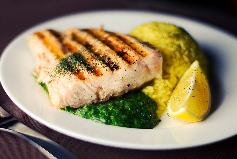Salmon lemon dish