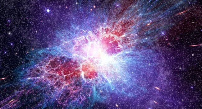 A view of a stellar nebula