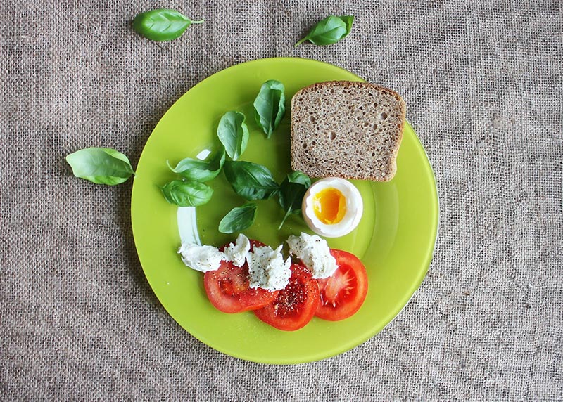 Spinach and egg dish
