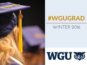 WGU grad social media graphic