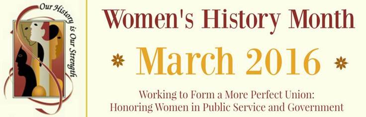 Women's history month 2016