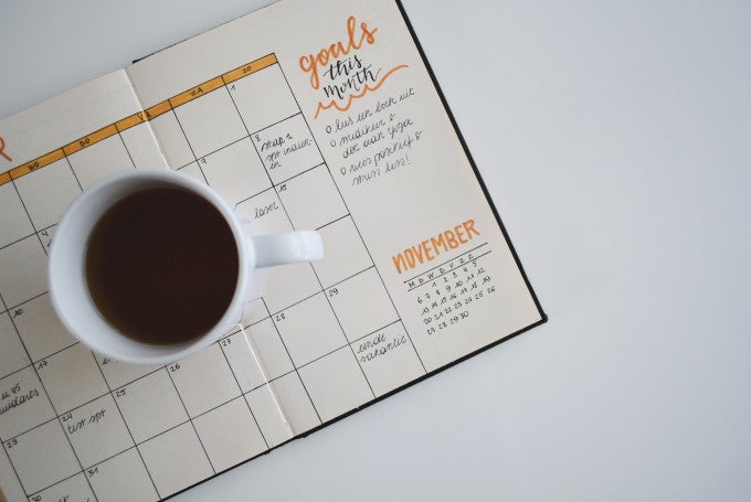 Mug with resolution book
