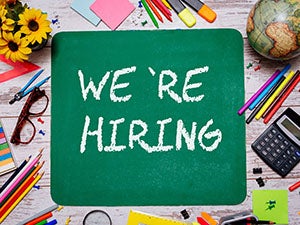 We're hiring teachers sign