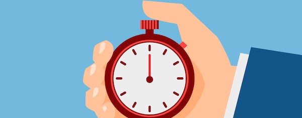 man holding-timer-clock