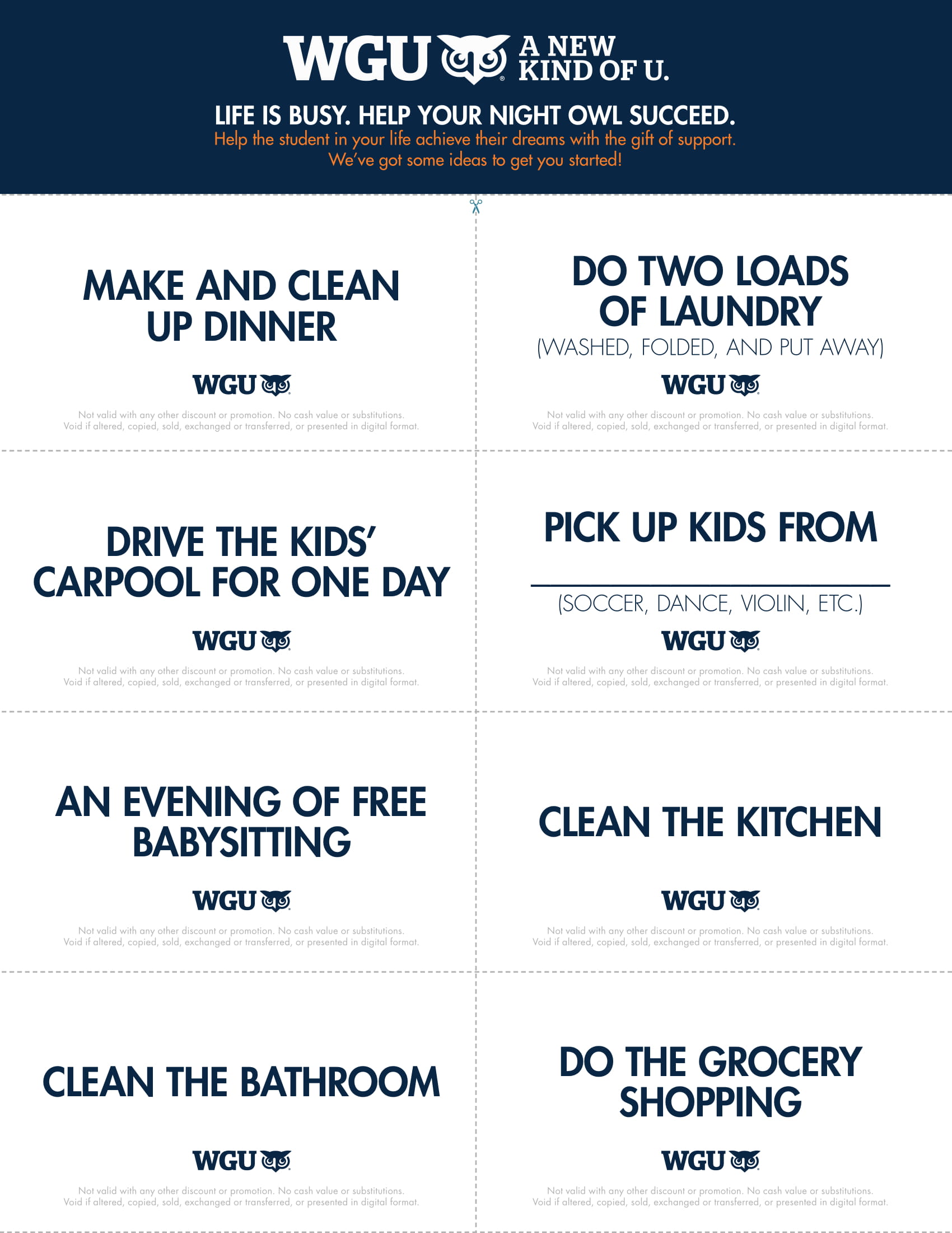 WGU coupon 2