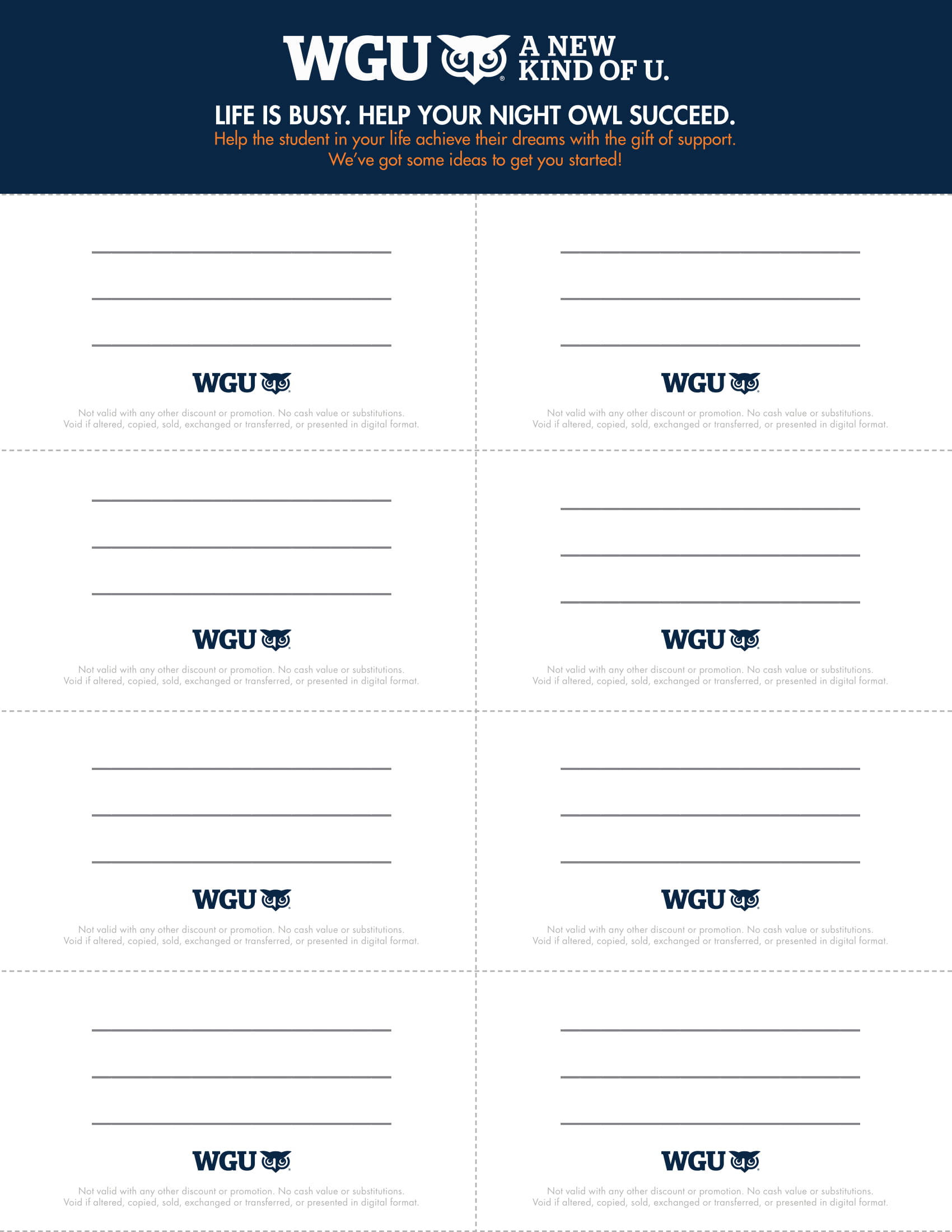 WGU coupon book 4
