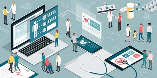 Medical work show the data cloud