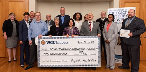 WGU Indiana state employee scholarship