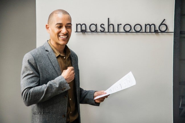 Man giving presentation | entrepreneur