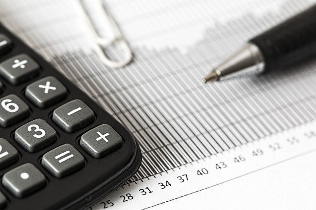 Spreadsheet and calculator, become an accountant