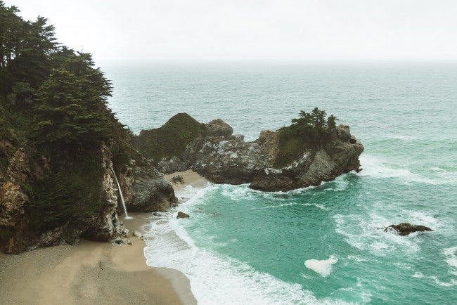 Overlook of California beach | California community college