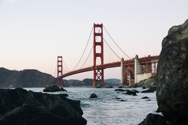 View of Golden Gate Bridge | California community college