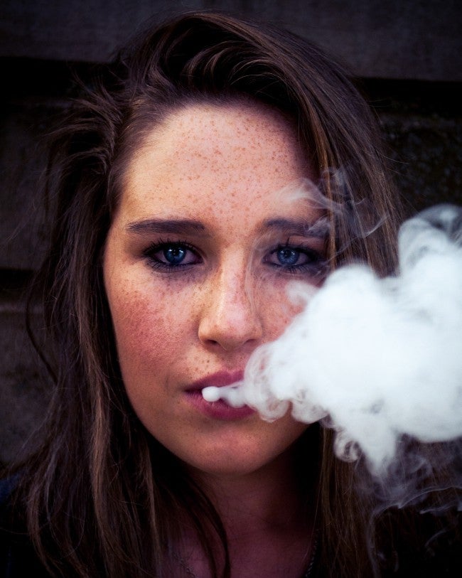 Woman smoking