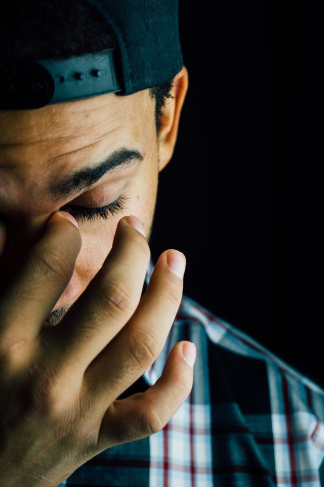 Stressed teen