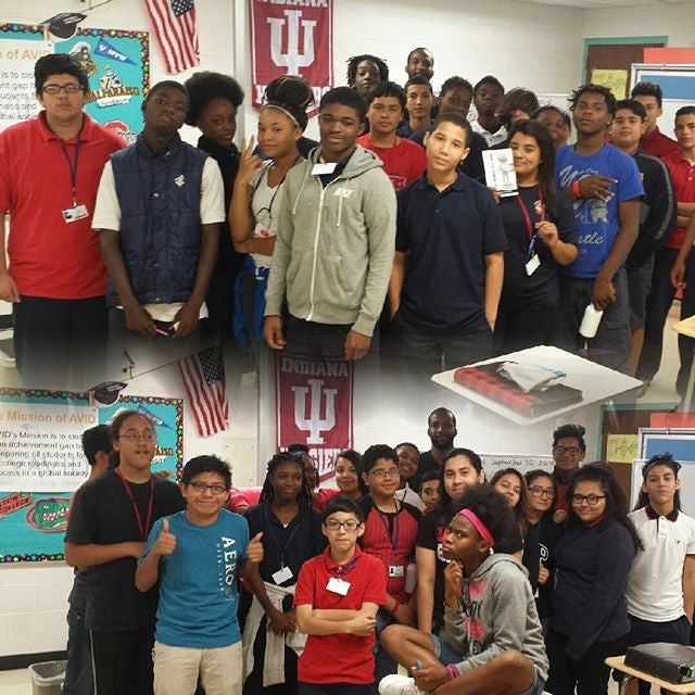 Chris Woods With Students
