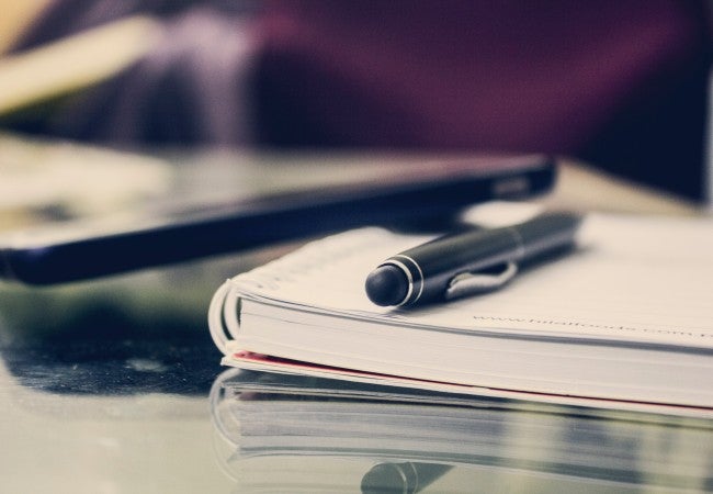 write 10 career opportunities in business studies Pen and notebook