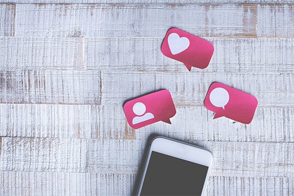 Smartphone, social media