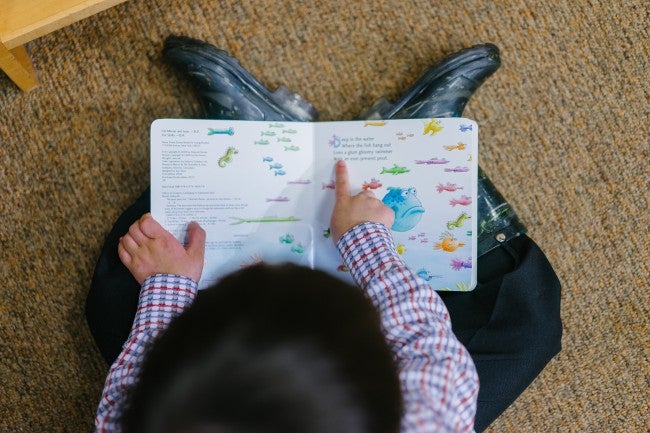Student reading a book | visual learning style