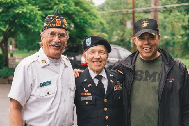 Group of veterans standing