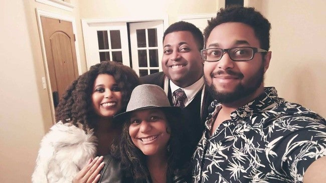 Williams family selfie