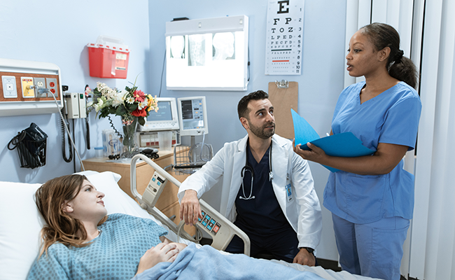 nurse and doctor