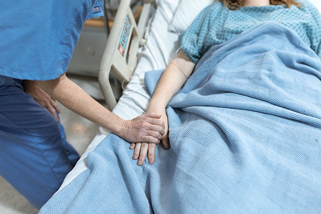 nursing at bedside