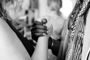 two people shaking hands