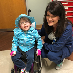 Hope Cummings with Patient