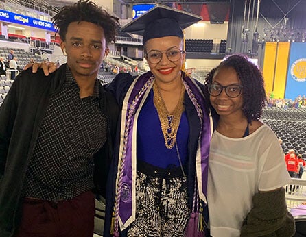 Ayana Russell and her children