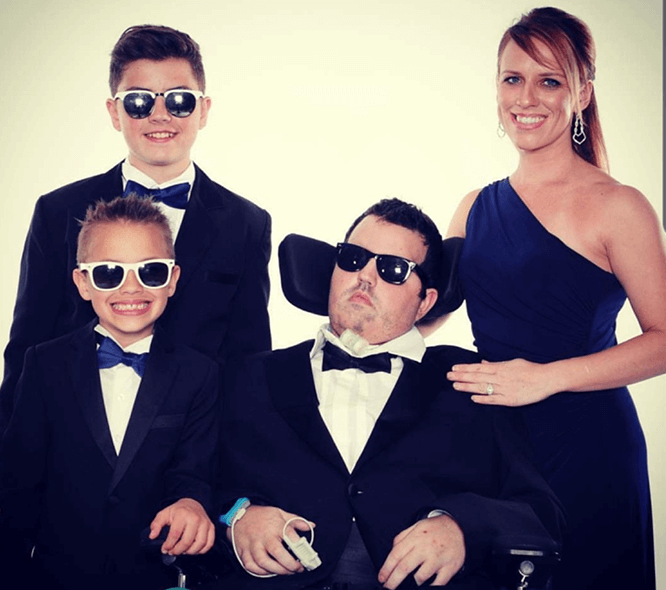 Danielle Byers and her family.
