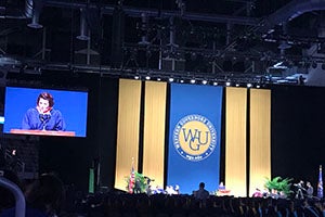 WGU Indiana Commencement stage