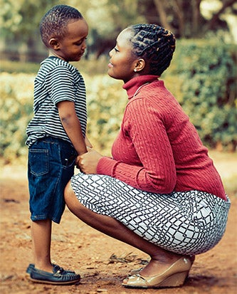 Mom and son