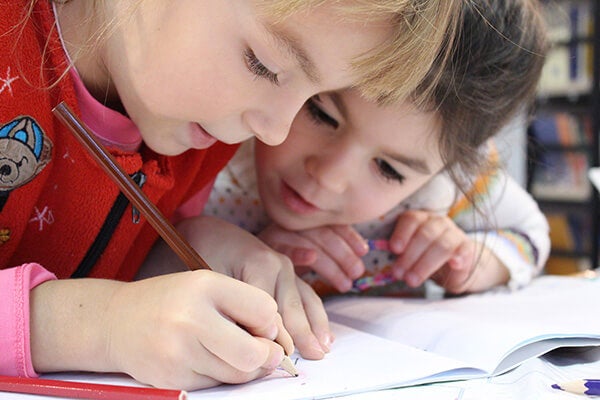 Young elementary students