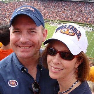 Chancellor Estep at an Auburn game